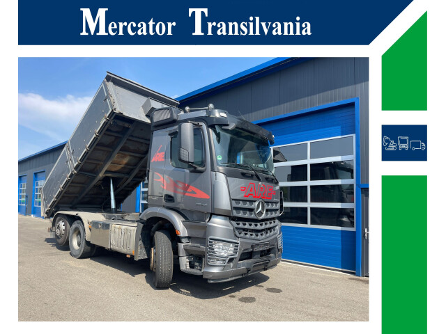 Mercedes Benz Arocs 2543 Euro6 | Basculanta Langendorf trilaterala | Axă liftanta si viratoare Mercedes Benz Arocs 2543 Euro6 | Basculanta Langendorf trilaterala | Axă liftanta si viratoare