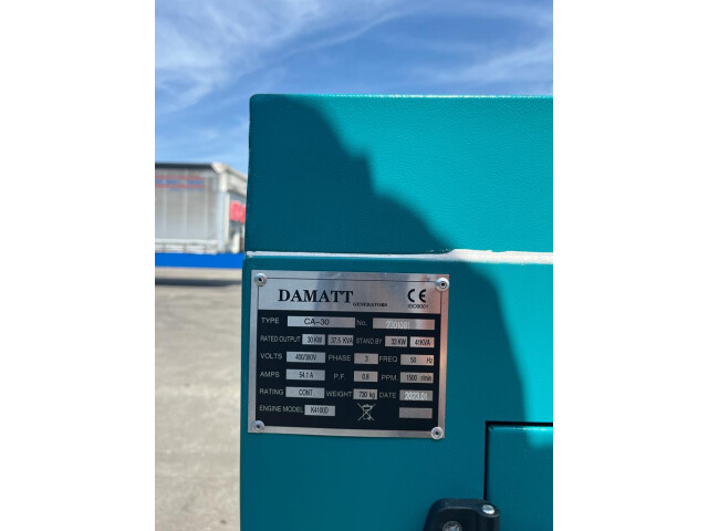 Set Generator de Curent Electric, Diesel, Damatt CA-30, 37.5 kVA / 30 KW, 3 buc, Diesel Power Generator Set, Diesel Stromgenerator-Set Set Generator de Curent Electric, Diesel, Damatt CA-30, 37.5 kVA / 30 KW, 3 buc, Diesel Power Generator Set, Diesel Stromgenerator-Set