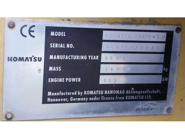 Incarcator frontal Komatsu WA470 3H Incarcator frontal Komatsu WA470 3H