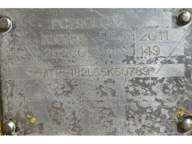 Excavator pe Senile  Komatsu PC 290 LC-8 Excavator pe Senile  Komatsu PC 290 LC-8