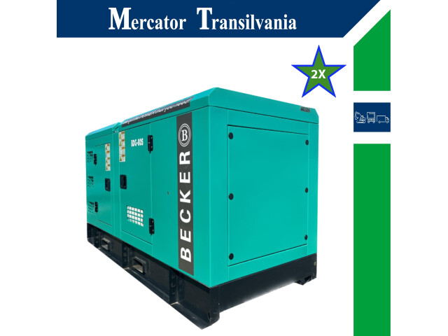 Set Generator de Curent Electric, Diesel, Becker BDG-80S, 80 kVA / 64 KW, 2 buc, Diese Power Generator Set, Diesel Stromgenerator-Set