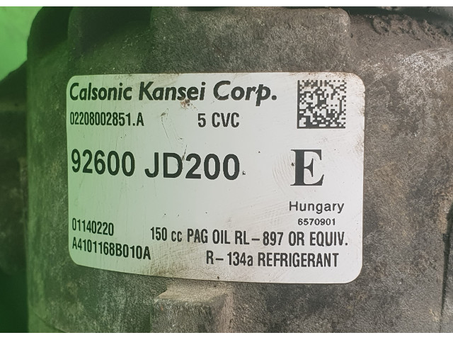 Compresor Clima Calsonic Kansei 92600 JD200 / 01140220 / A4101168B010A, Euro 4, 104 KW, 2.8i 