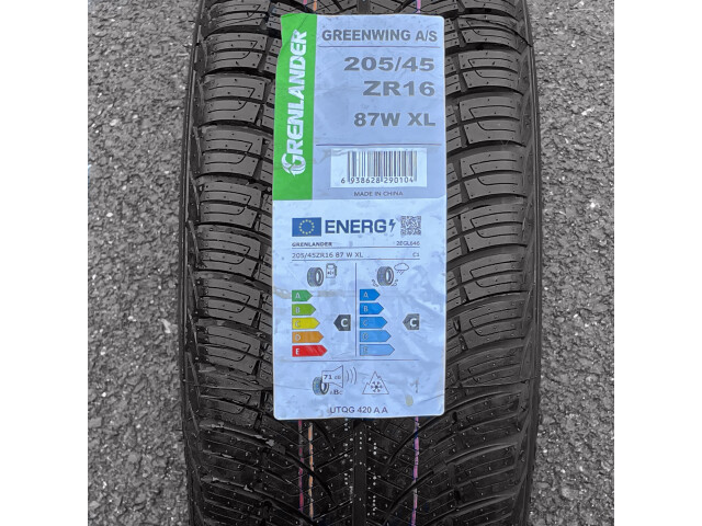 205/45 ZR16, Grenlander Greenwing A/S 87W XL, All Season M+S "cu CASCO Inclusiv" 205 45 16 Anvelope, Cauciucuri, Tires, Reifen, Gumiabroncs 205/45 ZR16, Grenlander Greenwing A/S 87W XL, All Season M+S "cu CASCO Inclusiv" 205 45 16 Anvelope, Cauciucuri, Tires, Reifen, Gumiabroncs