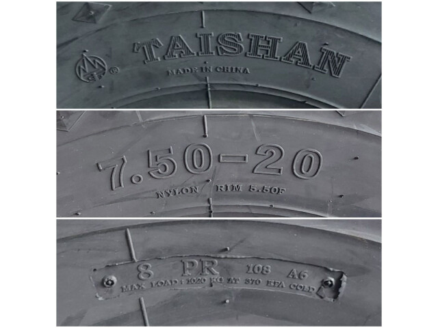 Anvelopa NOUA -  7.50-20 Taishan TS23 8PR Directie Anvelopa NOUA -  7.50-20 Taishan TS23 8PR Directie