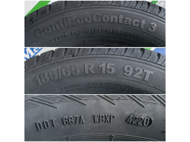 185/65 R15 Continental ContiEcoContact 3, 92T 