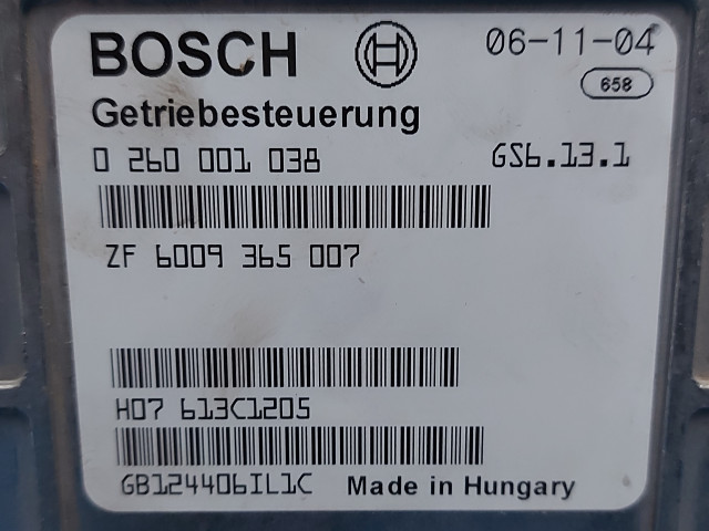 Calculator Cutie Viteza Bosch 0 260 001 038   ZF 6009 365 007   GS6.13.1