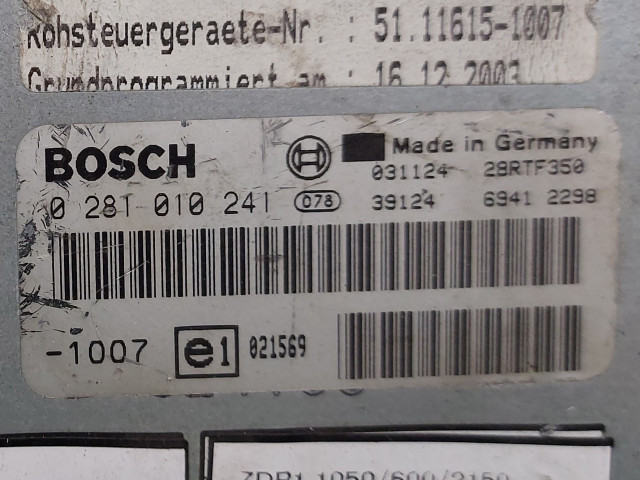 Calculator Motor Bosch 0 281 010 241, Euro 3, 228 KW, 11967 cm3