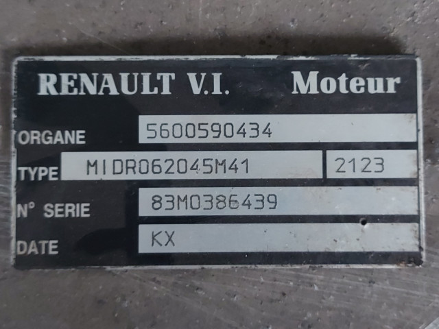 Motor Renault V.I. MIDR062045M41, Euro 2, 250 KW, 9834 cm3