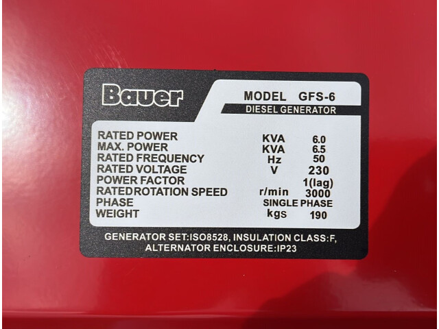 Set Generator De Curent Electric, Diesel, Bauer GFS - 6, 6 kVA / 6 KW, Tehnologie Germana, 4 buc Diesel Power Generator Set, Diesel Stromgenerator-Set Set Generator De Curent Electric, Diesel, Bauer GFS - 6, 6 kVA / 6 KW, Tehnologie Germana, 4 buc Diesel Power Generator Set, Diesel Stromgenerator-Set