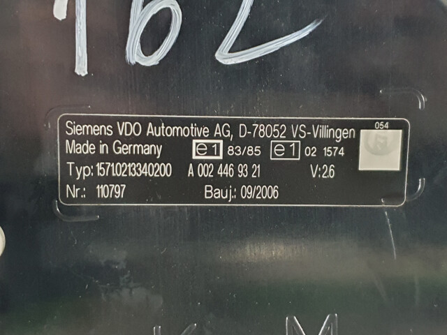 Bord, Siemens VDO Version 2.0, D-78052, 1571.0213340200, A 002 446 93 21, 1366.11010101, 24V, Mercedes Integro Interurban, 2006