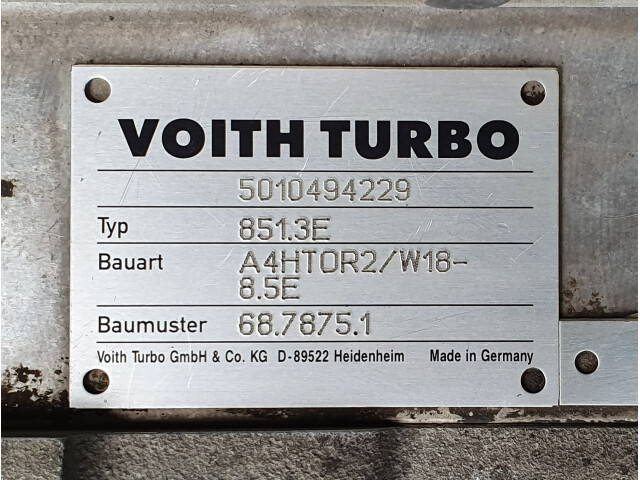 Cutie de viteze automata, Voith, Typ 851.3E, Bauart A4HT0R2/W18-8.5E, Baumaster 68.7875.1, Getriebe, Gearbox, Sebességváltó