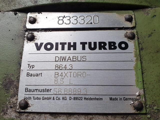 Cutie de viteze automata, Voith, Typ 864.3, Bauart B4XT0R0 8.5L, Baumuster 56.8889.3, Getriebe, Gearbox, Sebességváltó