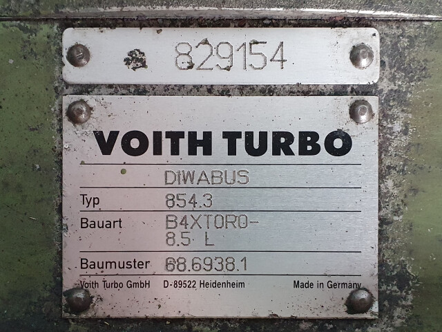 Cutie de viteze automata, Voith, Typ 854.3, Bauart B4XT0R0 8.5 L, Baumuster 68.6938.1, Getriebe, Gearbox, Sebességváltó