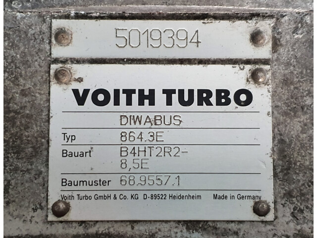 Cutie de viteze automata, Voith, Typ 864.3E, Bauart B4HT2R2 8,5E, Baumaster 68.9557.1, Getriebe, Gearbox, Sebességváltó