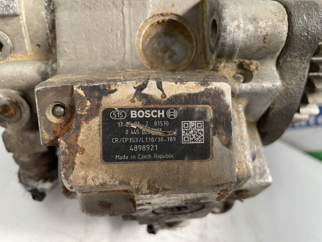 Pompa de inalta presiune Bosch 0445020007, CR/CP3S3/L110/30-789, Case 1650M, Buldozer, High Pressure Pump, Kraftstoffpumpe, Nagynyomású szivattyú