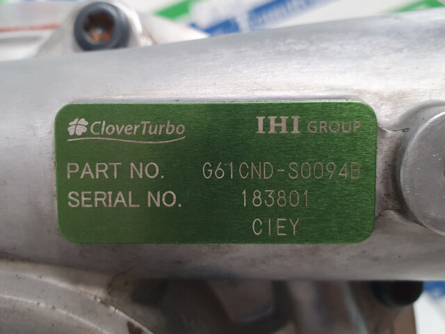 Turbosuflanta IHI Parts NO. G61CND S0094B, Hitachi  ZW250, Turbocharger, Turbolader, Turbó