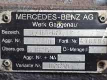 Cutie de viteza Mercedes Benz GO4/160 6/7,18  l  7,18-1,0