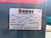 Set Generator de Curent Electric, Diesel, Bauer  YHG GFS-16 KW / 20 kVA, Made in Germany, Diesel Power Generator Set, Diesel Stromgenerator-Set