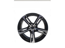 Janta NOUA  Aliaj 8JX18 GMP Group ET 25, PCD 5x112, CB 66.5 5 prezoane, 112 mm distanta intre prezoane, 66.5 mm fiu, Culoare negru/argintiu MERCEDES