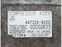Compresor Clima Denso 7SEU16C / 02C02611 / 447220-8222, Mercedes Benz C Klasse,Euro 3, 100 KW, 2.2 CDI, Klimakompressor, Climate compressor, Klímakompresszor