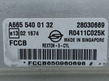 Calculator Motor Rexton-5-CYL A665 540 01 32, Ssang Yong Rexton Euro 4, 119 KW, 2.7 XDI, Engine control unit ( ECU ),  Motor Steuergerät,  Motorvezérlő