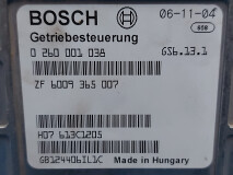 Calculator Cutie de Viteze Bosch 0 260 001 038,   ZF 6009 365 007,   GS6.13.1, ZF NR  6009092380, Hitachi ZW250, Getriebesteuergerät, Transmission control unit, Sebességváltó Számítógép