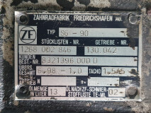 Cutie de viteze manuala, ZF, S6-90, Stücklisten Nr. 1268 002 846/6,98-1,0, Getriebe, Gearbox, Sebességváltó