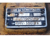 Hidromotor Dreapta, Linde Ag Aschaffenburg BMV 186 75, 2089020 122, 208 3010608 12, Liebherr PR 741 C