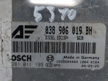 Engine control unit Bosch 038 906 019 BH, Euro 3, 96 KW, 1.9 TDI
