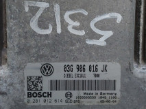 Engine control unit Bosch 03G 906 016 JK, Euro 4, 77 KW, 1.9 TDI
