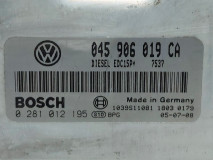 Engine control unit Bosch 045 906 019 CA, Euro 4, 59 KW, 1.4 TDI
