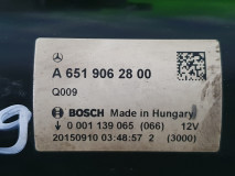 Electromotor Bosch 0 001 139 065, A 651 906 28 00  12V, Mercedes-Benz E 200 Bluetec, Euro 6, 100 KW, 2.2 CDI, 2016, Anlasser, Starter, Önindító