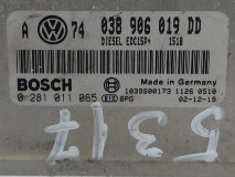 Motor Steuergerät Bosch 038 906 019 DD, Euro 3, 74 KW, 1.9 TDI