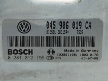 Motor Steuergerät Bosch 045 906 019 CA, Euro 4, 59 KW, 1.4 TDI
