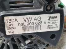 Alternator Valeo 03L 903 023 E, Volkswagen Passat B6, Euro 5, 125 KW, 2.0 TDI, Generator, Lichtmaschine, Generátor