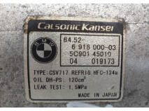 Compresor clima Calsonic Kansei CSV717 / 6918000-03 / 5C901 45010, BMW X5 E 53, Euro 3, 160 KW, 3.0 D, Klimakompressor, Climate compressor, Klímakompresszor